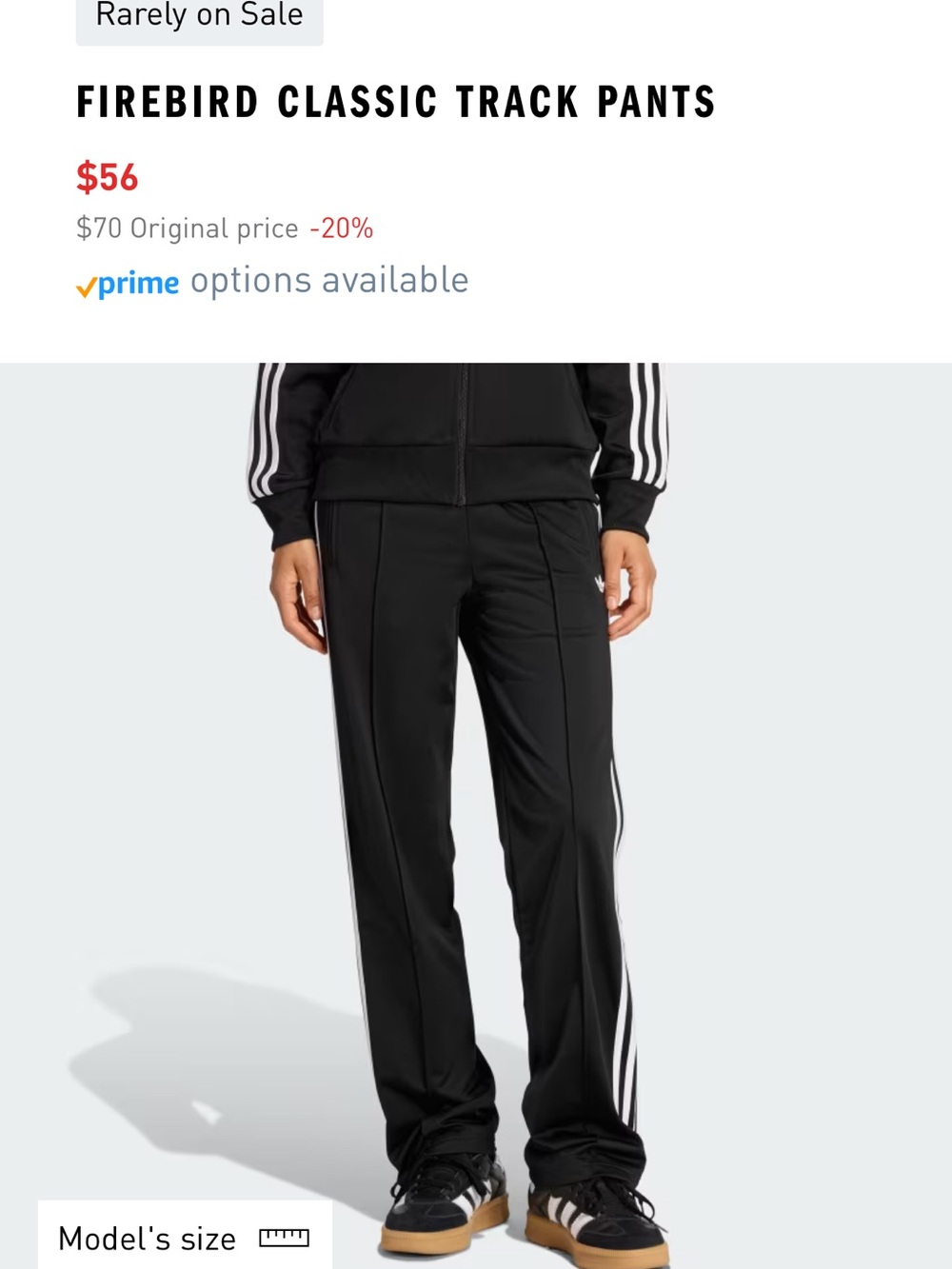 adidas Black Track Pants with White Side Stripes